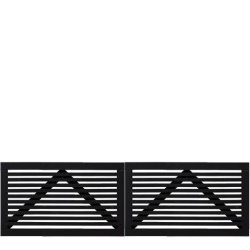 Tokyo dobbeltlge sort 300x90cm (BxH)