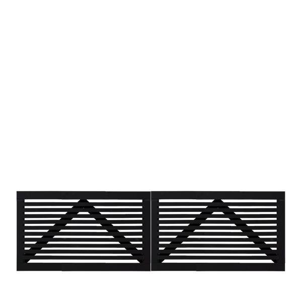 Tokyo dobbeltlge sort 300x90cm (BxH)