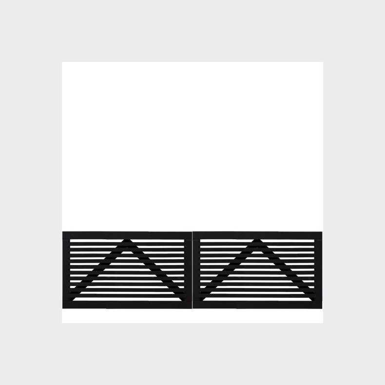 Tokyo dobbeltlge sort 300x90cm (BxH)