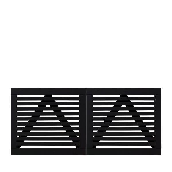 Tokyo dobbeltlge sort 200x90cm (BxH)