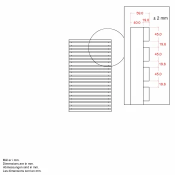 Tokyo hegn - 83140 cm - ThermoWood