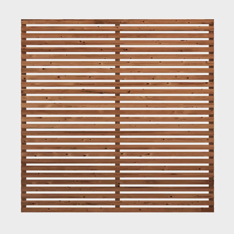 Guldklasse: PLUS Tokyo terrassehegn inkl. trstolper og tilbehr ThermoWood&reg; 180cm