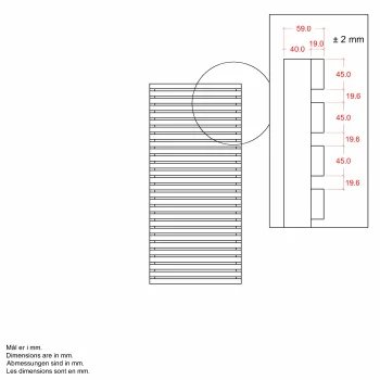 Tokyo hegn - 83180 cm - ThermoWood
