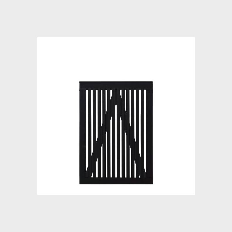 Sendai enkeltlge sort 100x140cm (BxH)