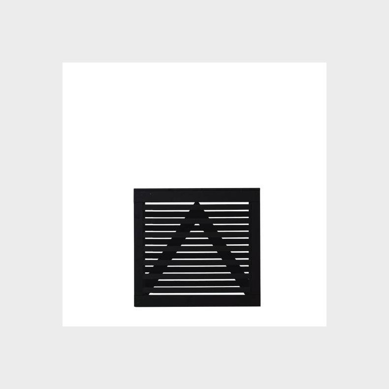 Osaka enkeltlge sort 100x93cm (BxH)