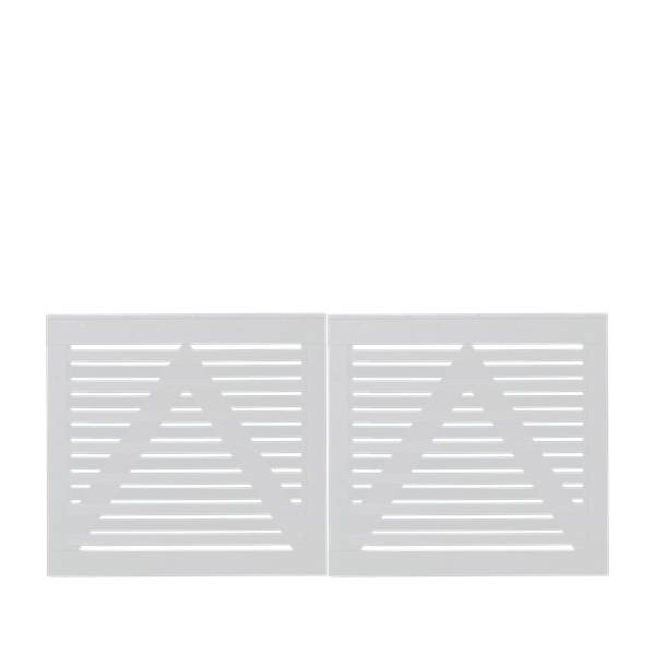 Osaka dobbeltlge hvid 200x93cm (BxH)