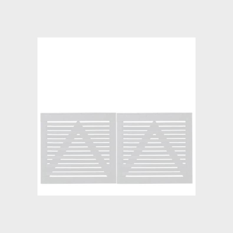 Osaka dobbeltlge hvid 200x93cm (BxH)