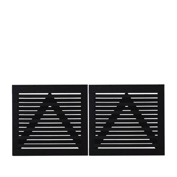 Osaka dobbeltlge sort 200x93cm (BxH)