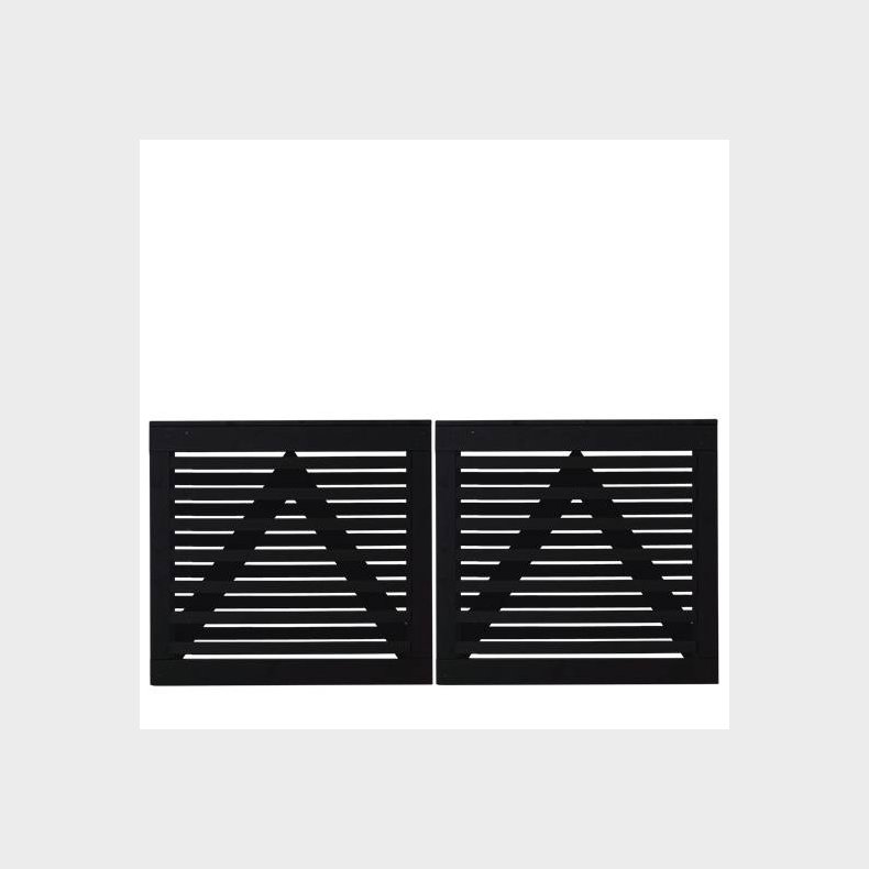 Osaka dobbeltlge sort 200x93cm (BxH)