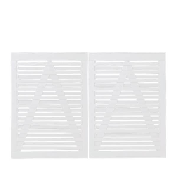 Osaka dobbeltlge hvid 200x136cm (BxH)