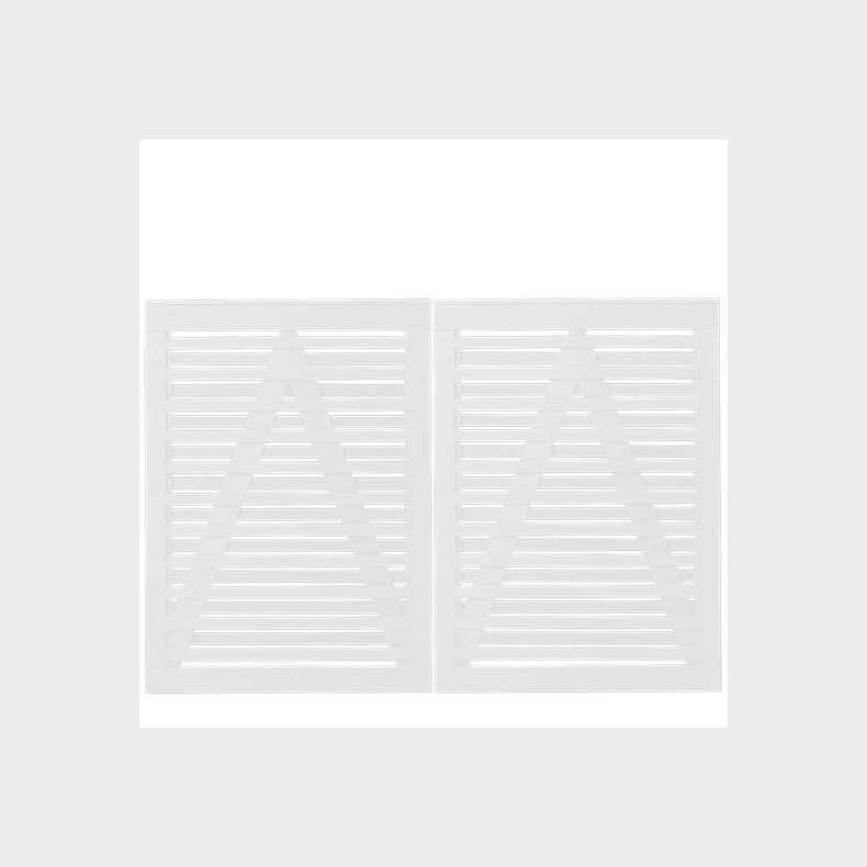 Osaka dobbeltlge hvid 200x136cm (BxH)