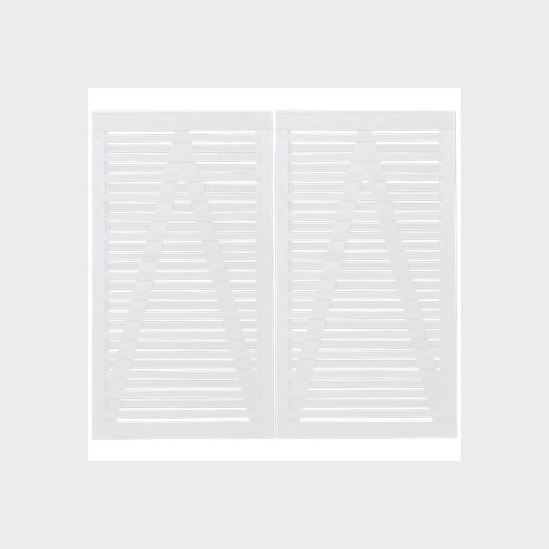 Osaka dobbeltlge hvid 200x180cm (BxH)