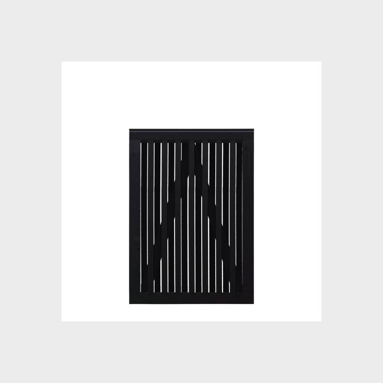 Nagano enkeltlge sort 100x140cm (BxH)