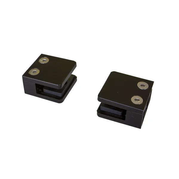 Glashegn inkl. 4 glasbeslag, 6mm hrdet glas rgfarvet grsort 90x91cm (BxH)