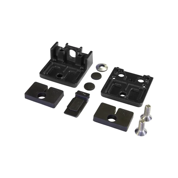 Glashegn inkl. 4 glasbeslag, 6mm hrdet glas rgfarvet grsort 90x91cm (BxH)