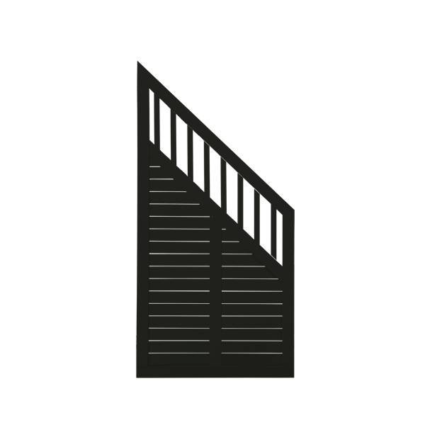 Nostalgi system hegn i sort skrelement 90x180/95cm (BxH)