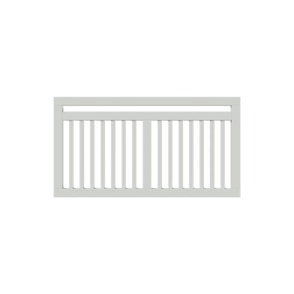 Linea facadehegn i hvid 150x80cm (BxH)