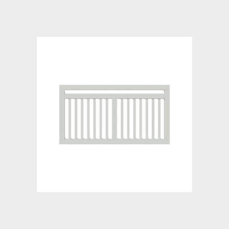 Linea facadehegn i hvid 150x80cm 