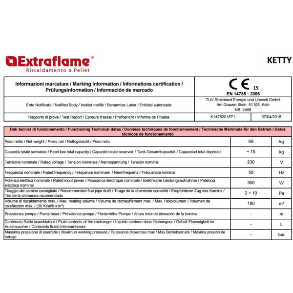 Ketty pilleovn 6 kW  effektiv, stjsvag og elegant opvarmning til op til 120 m