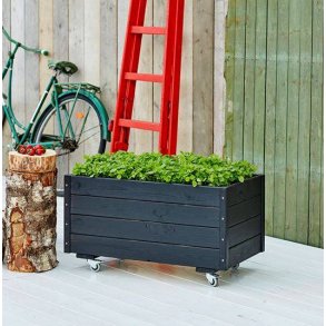 Plantekasse 88x48x47cm LxBxH inkl. hjul