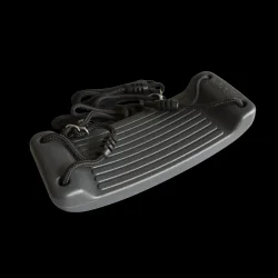 Gyngestativ i stål inkl. 2 gråsorte gyngesæder