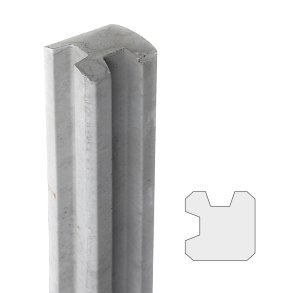 Hegnsstolpe h�jre hj�rne 13x13x190cm (120cm over jord)