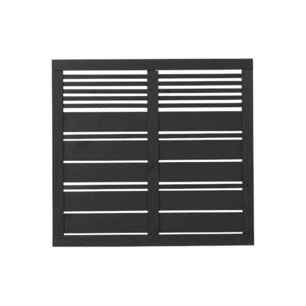 Silence hegn i sort 120x110cm (BxH)