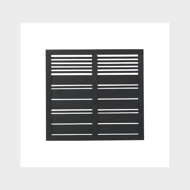 Silence hegn i sort 120x110cm (BxH)