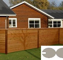 Rafte hegnsprofil brun trykimprgneret