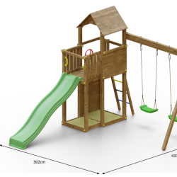 Bommer legetrn model 3 trykimprgneret