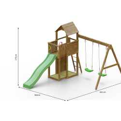 Bommer legetrn model 3 trykimprgneret