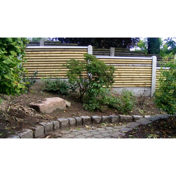 Rundstok 70 mm vandret - ls stabelvare. Trykimp. Gran lngde 189cm