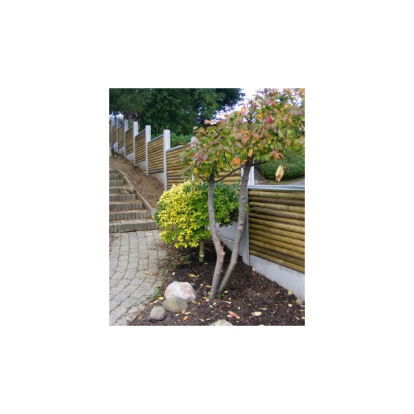 Rundstok 70 mm vandret - ls stabelvare. Pine dyimp. Gran lngde 189cm