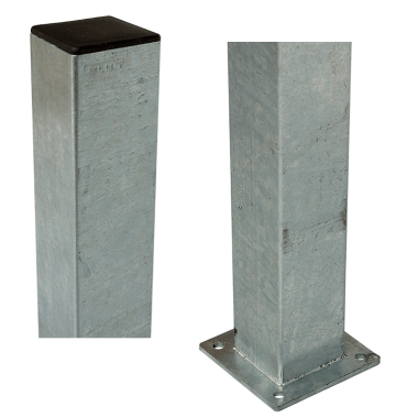 Galvaniserede stålstolper med fod