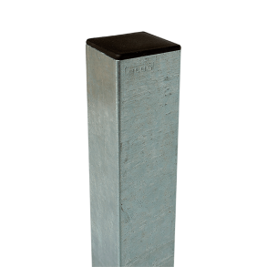 Galvaniseret stlstolpe 8x8x186cm BxLxH (2mm)