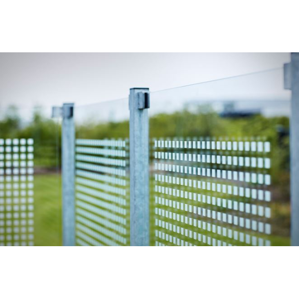 Stlstolpe m/fod 4,5&times;4,5&times;96 cm - m/stolpeafdkning/bolte