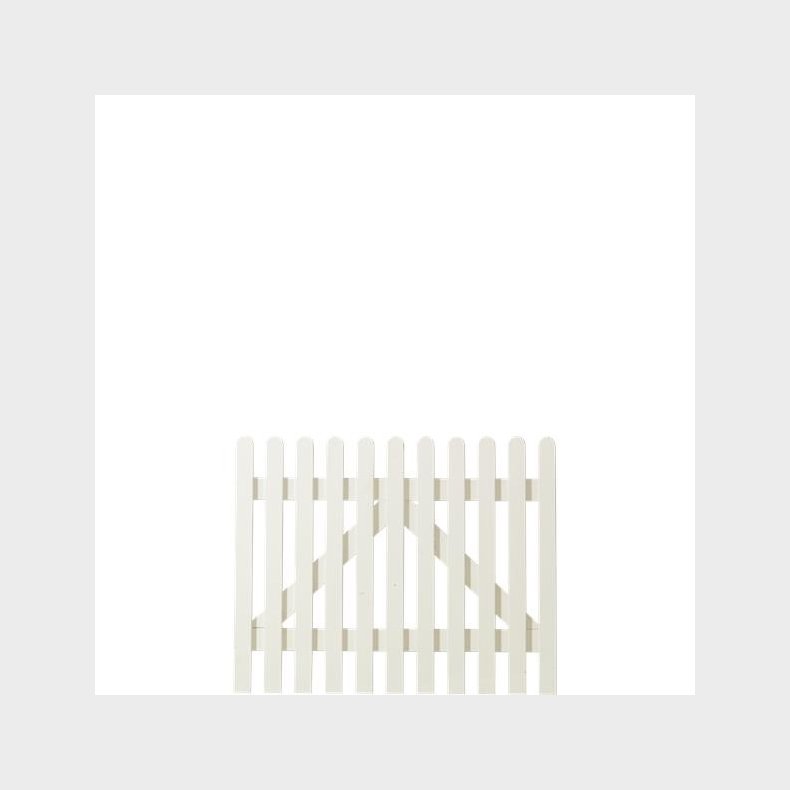 Retro stakitlge i hvid 100x80cm (BxH)