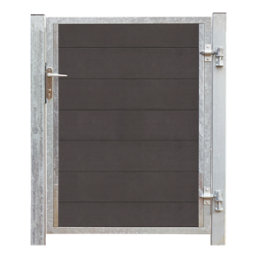 Futura kompositdr hjrehngt + stolper 99x127cm (BxH)