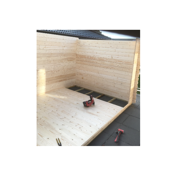 Roskilde redskabsskur model 1 med 2 rum p i alt 9,79m2