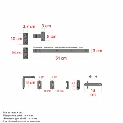 Lgebeslag til enkeltlger lave/hje - universalbeslag