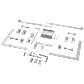 Lgebeslag til dobbeltlger - m/justrbare stabler