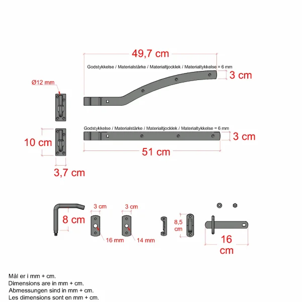 Enkeltlgebeslag til Ligno venstre