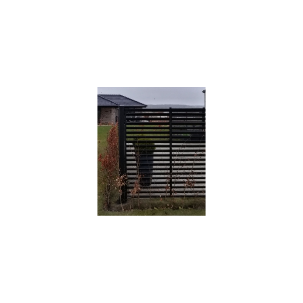 Kyoto hegn i grundmalet sort 160x160cm (BxH)