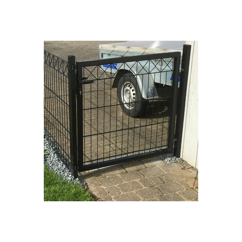 Lge X i sort til panelhegn100x100cm - model Gilleleje