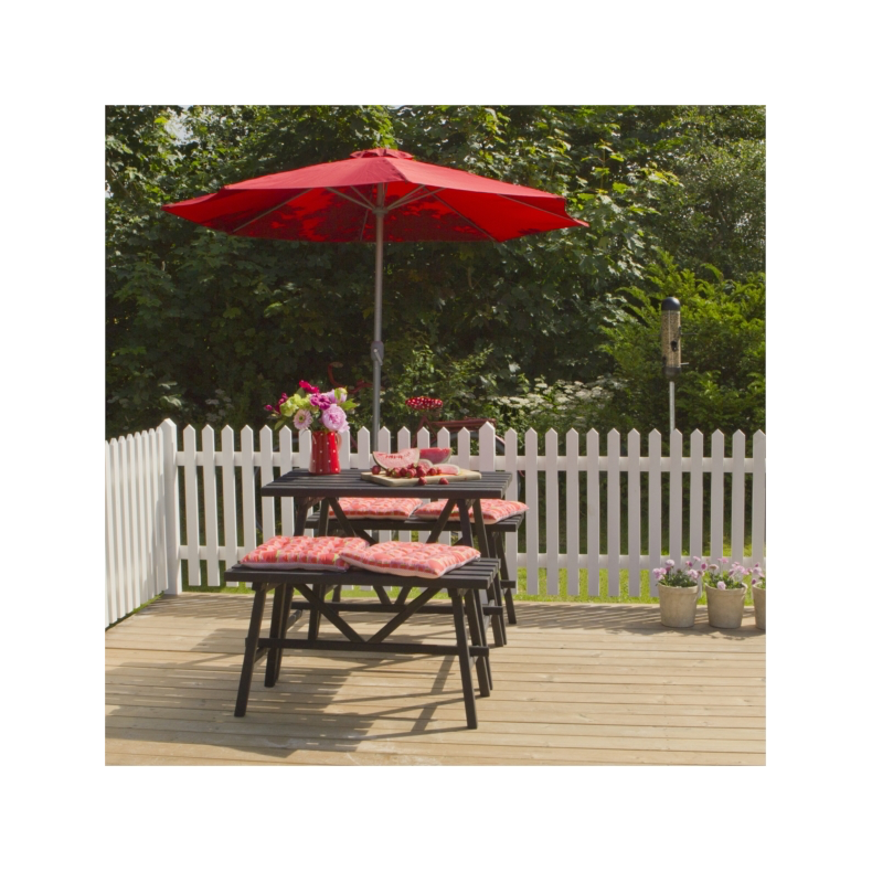 Skagen stakit lux dobbeltlge hvid 300x80cm (BxH)