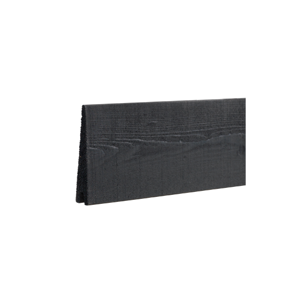 Klink profilbrt trykimprgneret sort - 27/7x140mm - lngde 177cm
