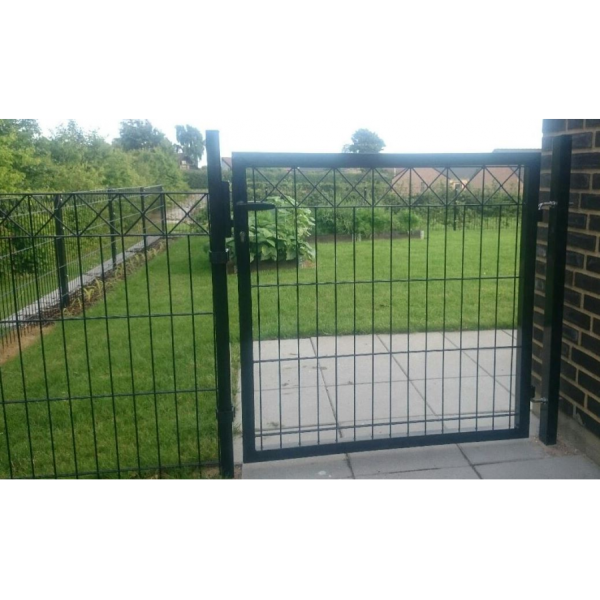 Lge X i sort 100x100cm inkl. Stolper model Gilleleje