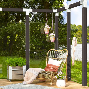 Klar glas hegn (hegnsmodel)