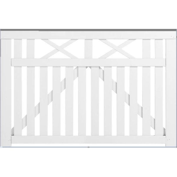 Vinesse enkeltlge hvid 150x96cm (BxH)