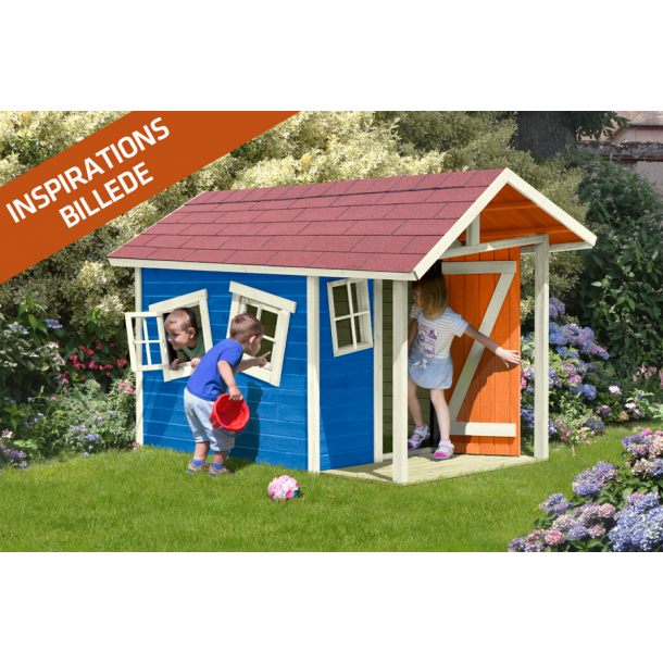 FRDIG SAMLET:Slvklasse: Crazy Andy trlegehus  3,6m2 inkl. udhng